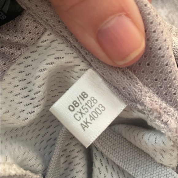 Adidas Women's Light Gray Hoodie with Blue Logo Climawarm Size Medium Lined EUC - Picture 12 of 12